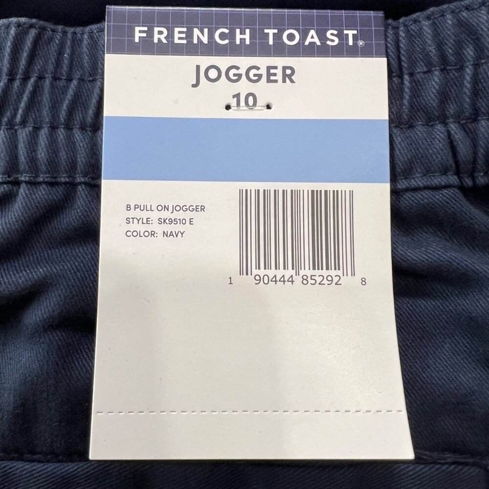 French Toast Boys Pull-On Jogger Pants Navy Size 10 Elastic Waist Comfortable Fi - Picture 5 of 5